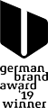 estos Auszeichnung German Brand Award 2019 - Logo schwarz weiß 