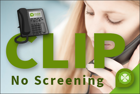ProCall Voice Services CLIP No Screening Grafik