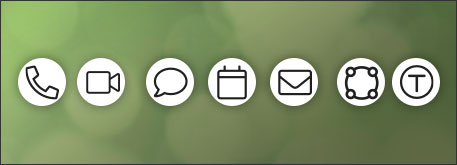 Kommunikationskanäle Icons