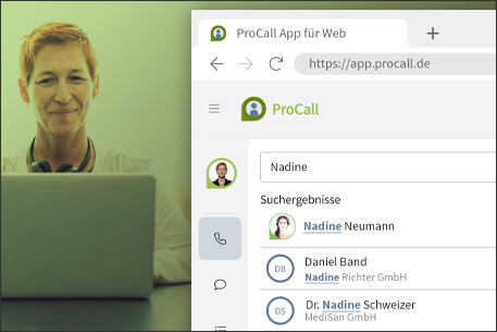 ProCall App für Web Grafik