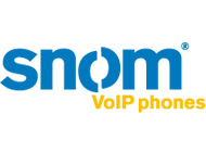 Snom voIP phones Logo farbig