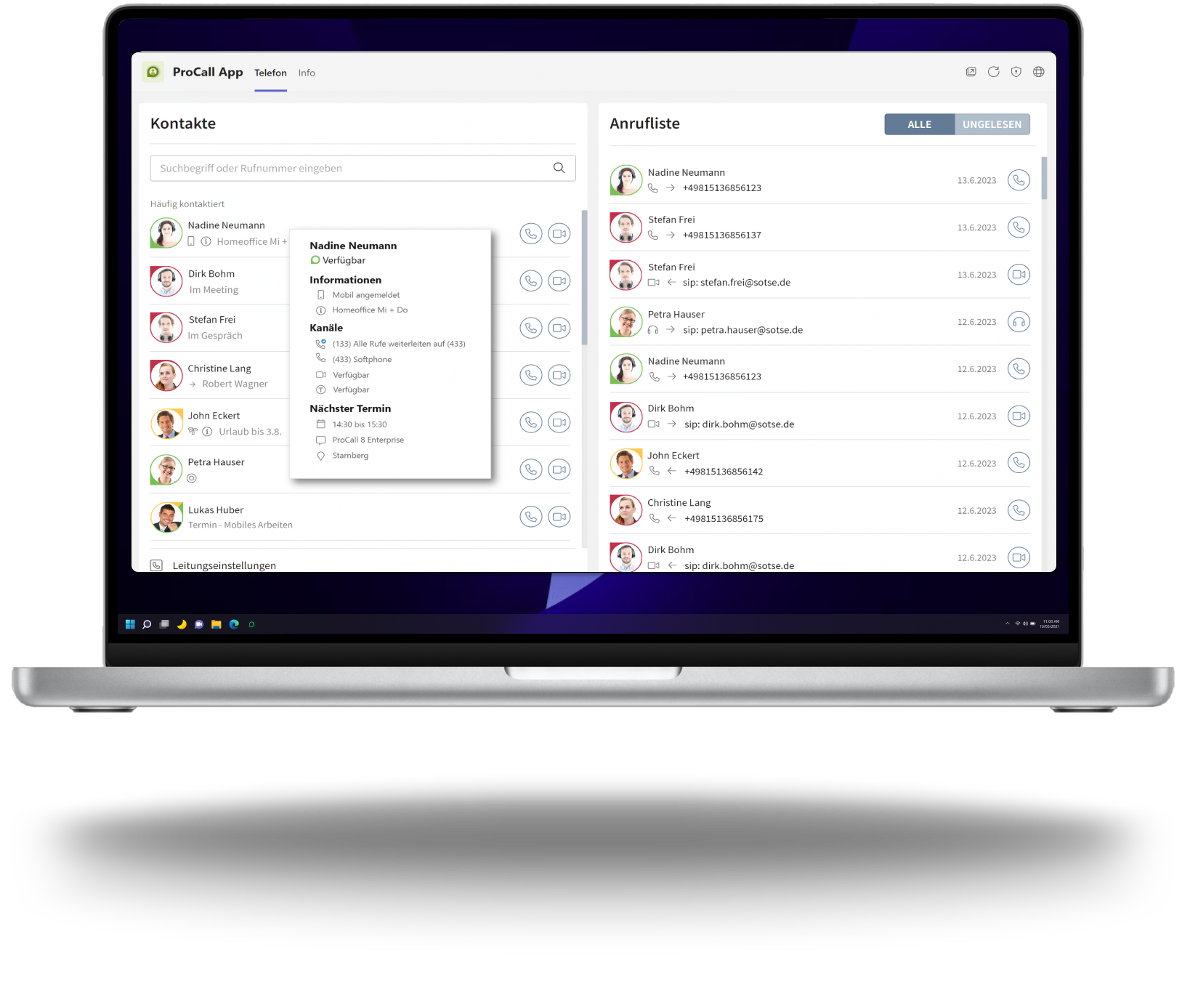 business telefonie mit procall von estos