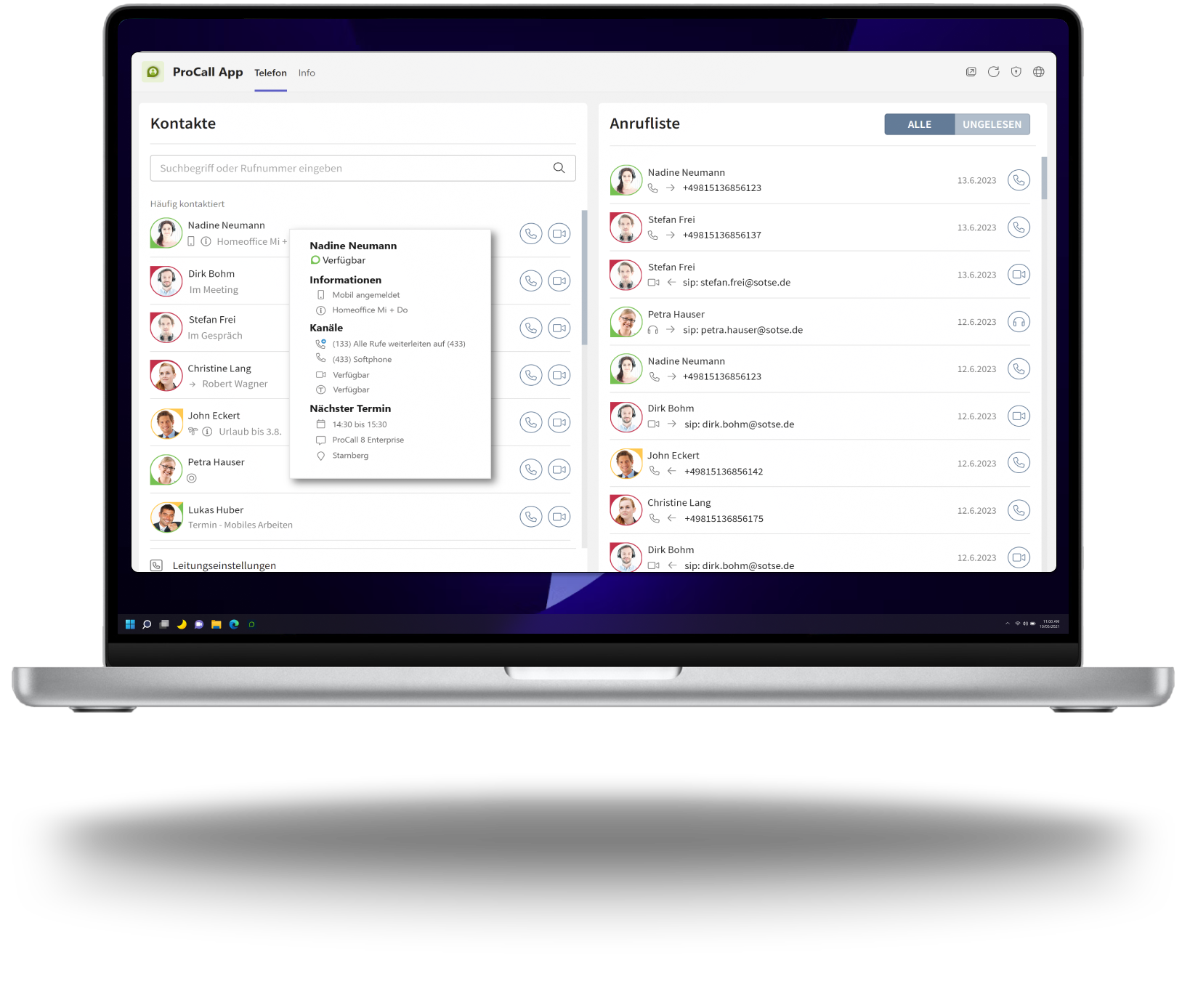 business telefonie mit procall von estos