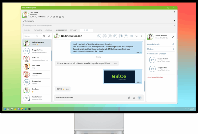 procall 8 mockup mit neuem logo