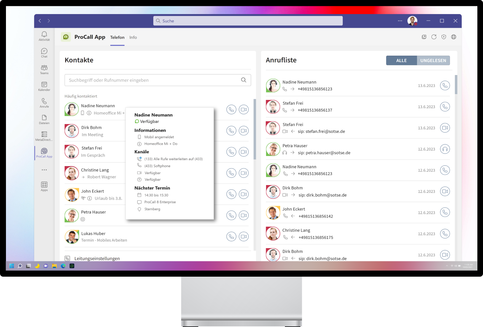 procall 8 für ms teams mockup procall 8 für ms teams mockup