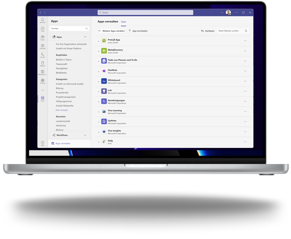 procall for microsoft teams alle kontakte zentral verfügbar dank metadirectory