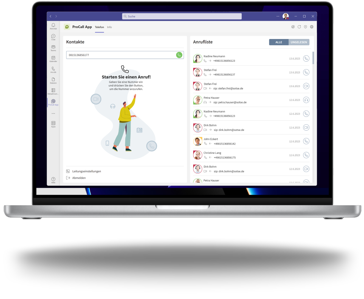 procall for microsoft teams telefonie nahtlos in microsoft teams integriert